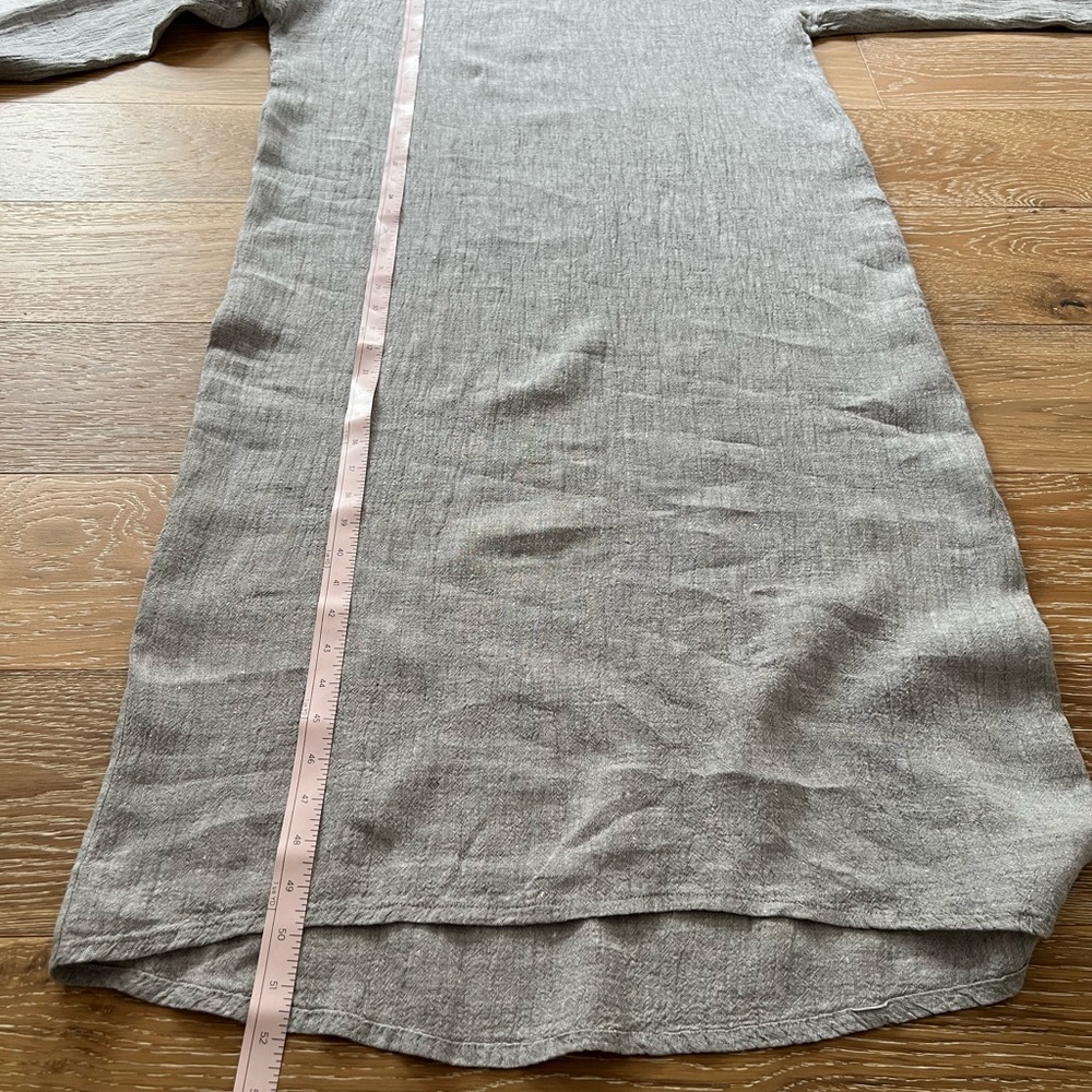 Elizabeth Suzann Lara Linen Grey Long Dress sz. XS - Picture 9 of 11